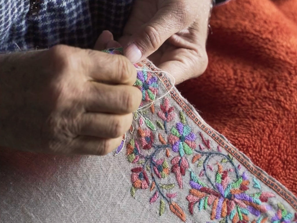 The Making of Our Products: Exquisite Kashmiri Craftsmanship