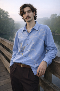 Hand Embroidered Boxy Shirt
