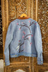 Hand embroidered Workwear Jacket- Blue