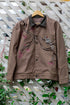 Hand embroidered Workwear Jacket- Brown