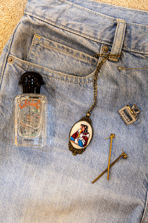 A girl & her lamb Charm