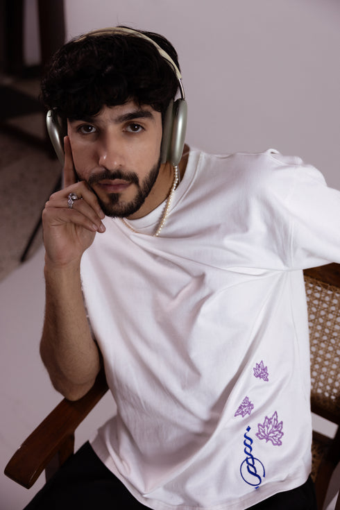 White Embroidered T-Shirt