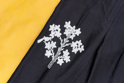 Bayan Hand-Embroidered Black Pant