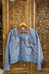 Hand embroidered Workwear Jacket- Blue