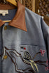 Hand embroidered Workwear Jacket- Blue