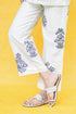 Bayan Hand-Embroidered White Pant