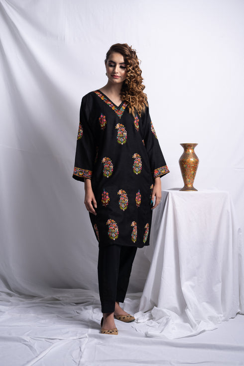 Kahkashan Pashmina Cloak (Pheran)